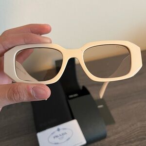 Prada Cream Sunglasses